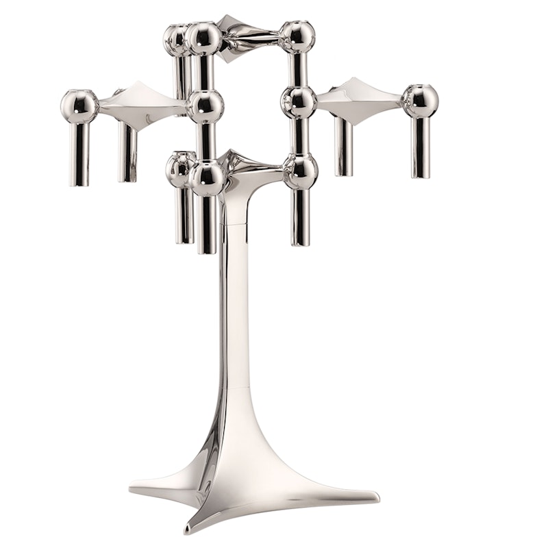 Stoff Nagel Candlestick Chrome + Table Stand