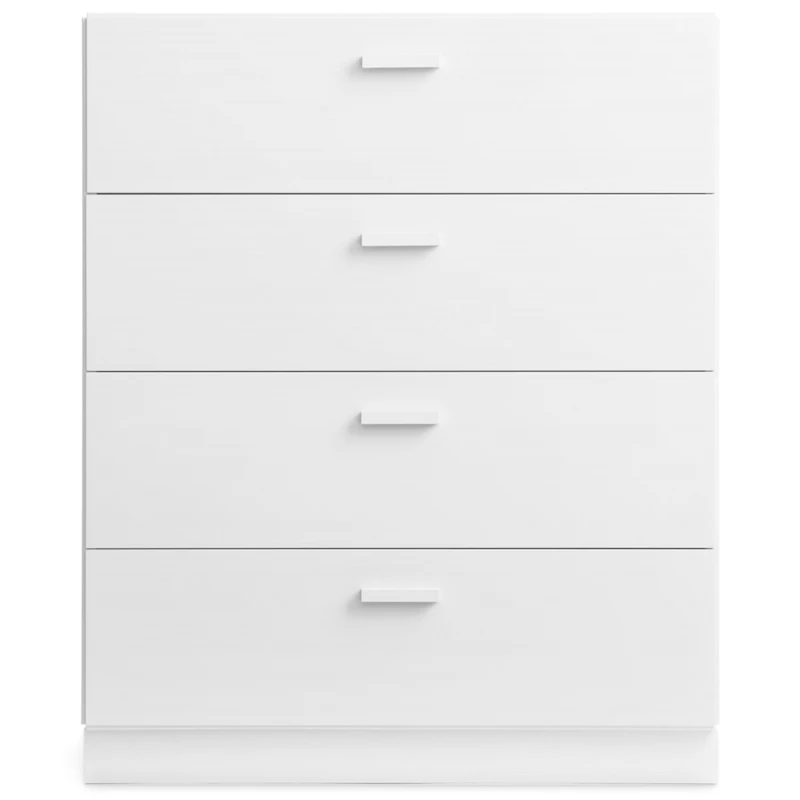 Relief Kommode Bred med Sokkel, Hvit