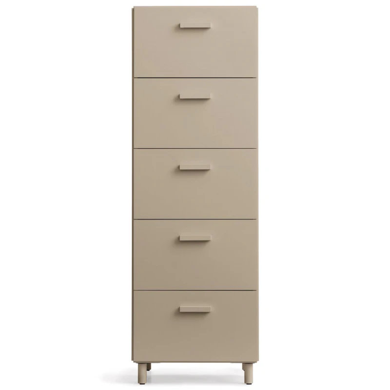 Relief Kommode Høy med Ben, Beige