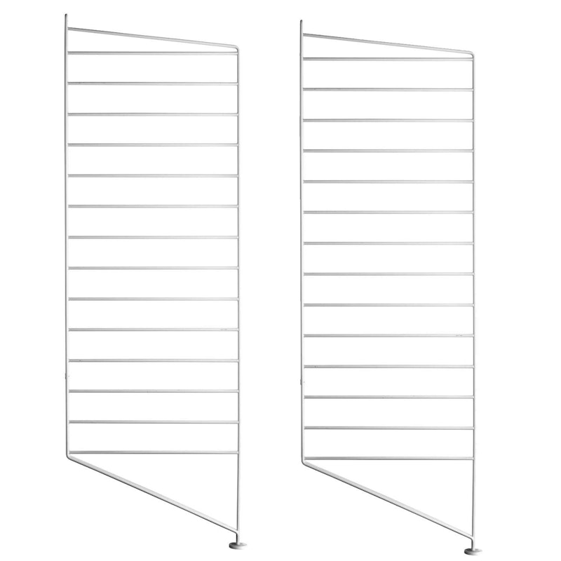 String Gavler Gulv 30x85 cm 2-pk, Hvit