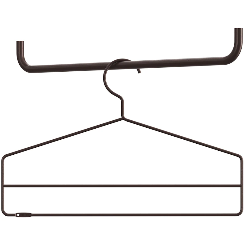 String Hengere 4-pk, Mørkebrun