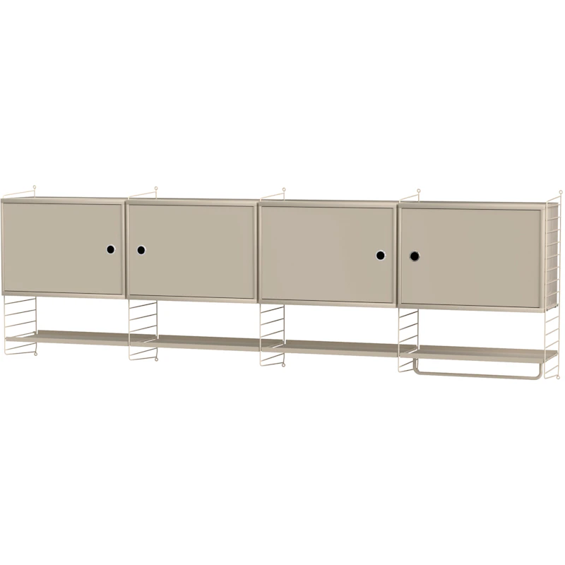 String Hylle Kombinasjon K Kjøkken, Beige