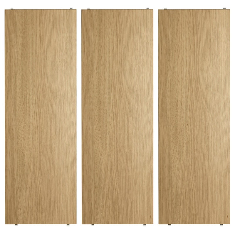 String Hyller 3-pk 78x30 cm, Eik