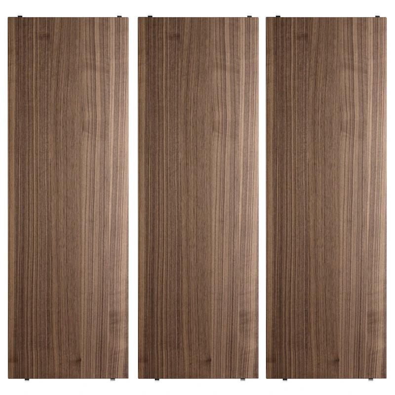 String Hyller 3-pk 78x30 cm, Valnøtt