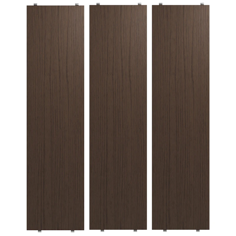 String Hyller 3-pk 78x20 cm, Mørk Eik