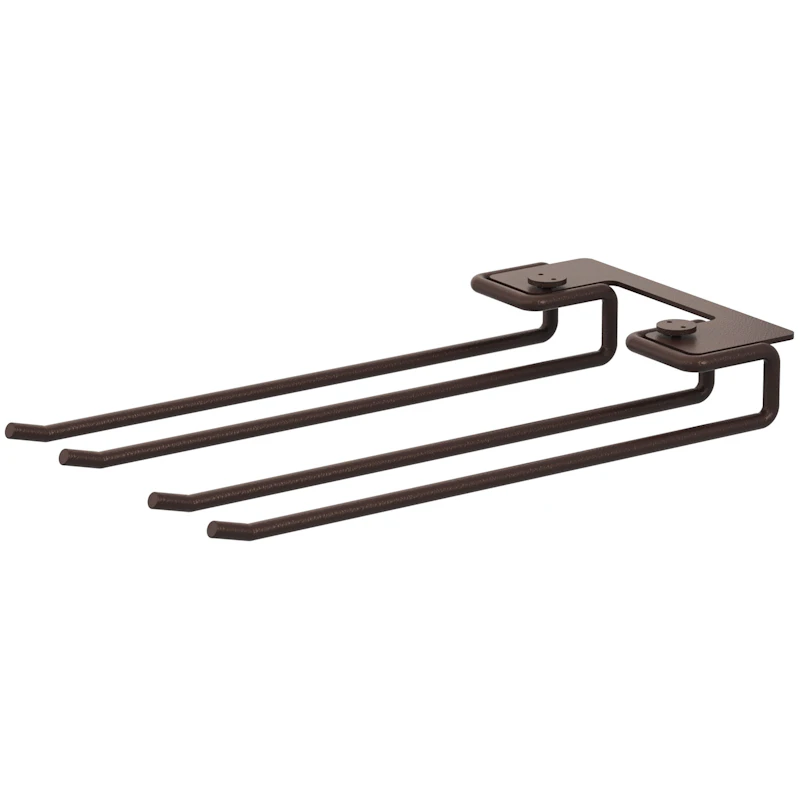 String Klesstativer Til Glass 30 cm 2-pk, Mørkebrun
