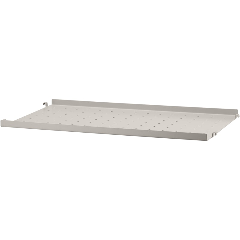 String Hylle med Lav Kant Metall 30x58 cm, Beige