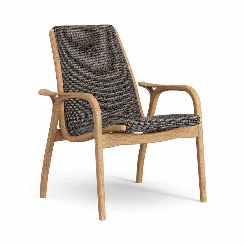 Laminett Lenestol Stoff, Oljet Eik / Sort