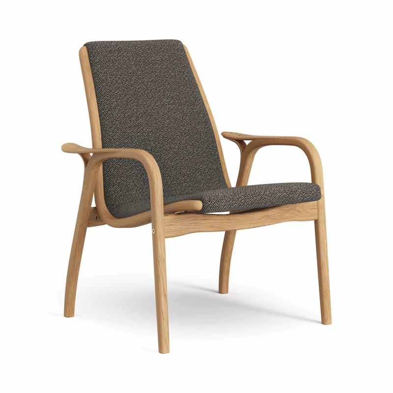 Laminett Lenestol Stoff, Oljet Eik / Sort