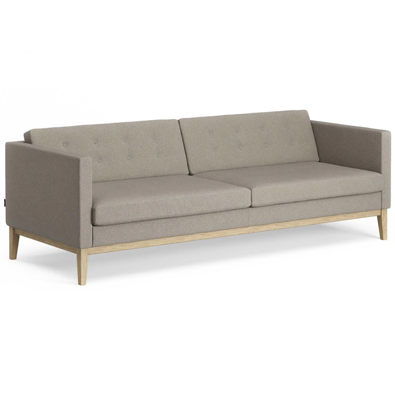 Madison 3-Seter Sofa Med Knapper, Main Line Flax 02