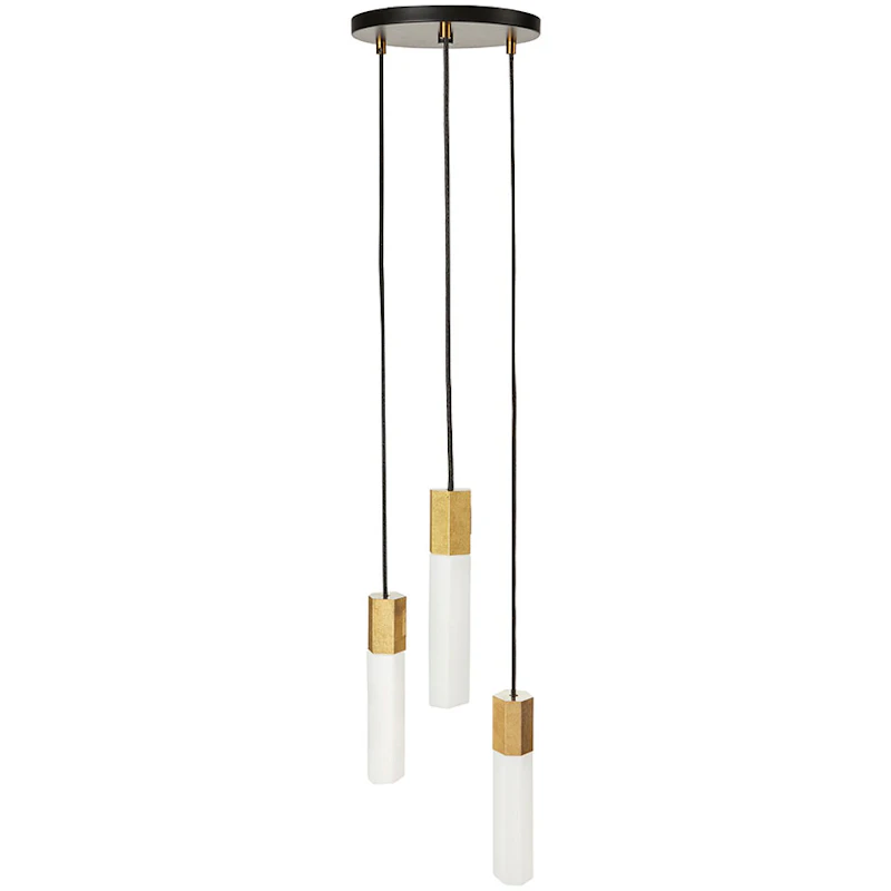 Basalt Triple Pendel, Messing