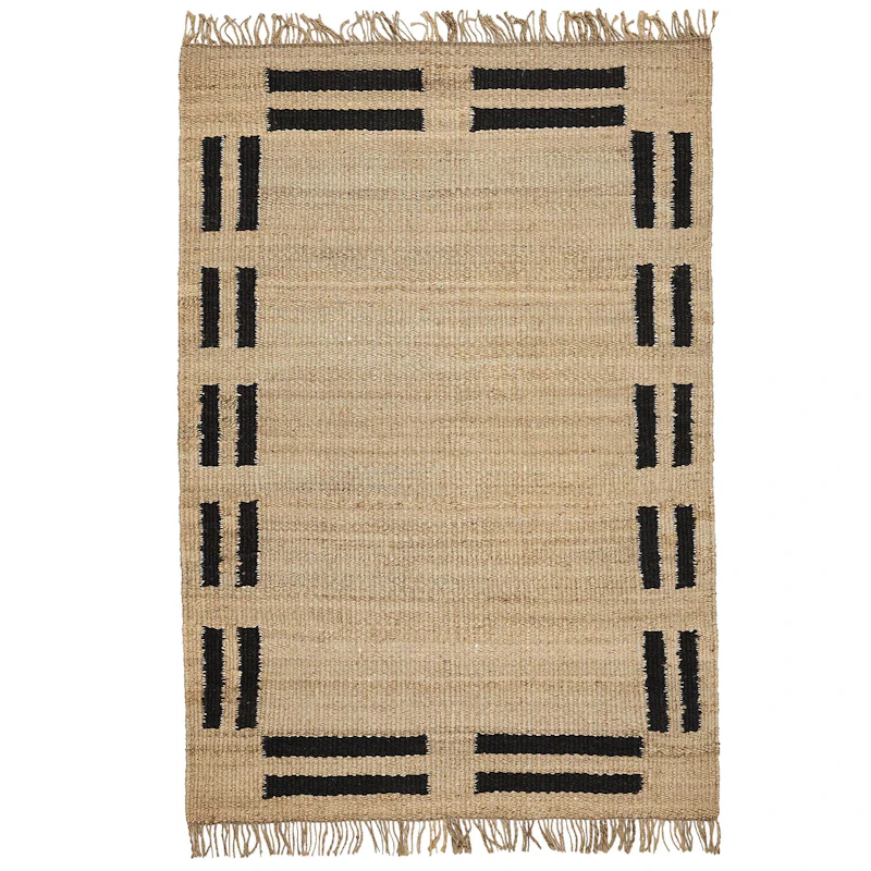 Edge Hampteppe 170x240 cm, Sort