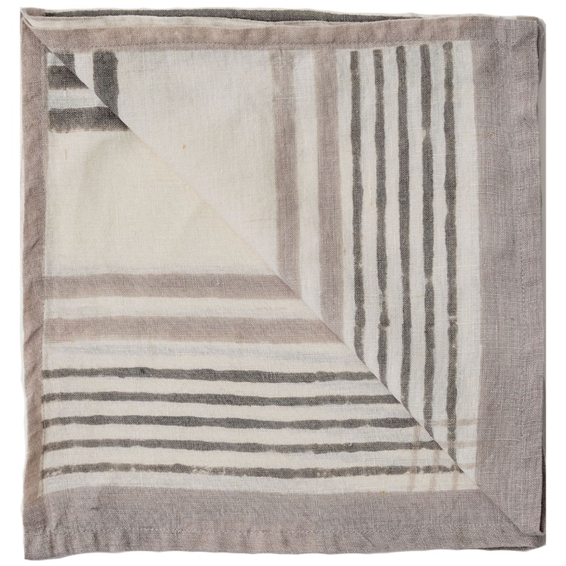 Ella Serviett 50x50 cm, Grey Checkered