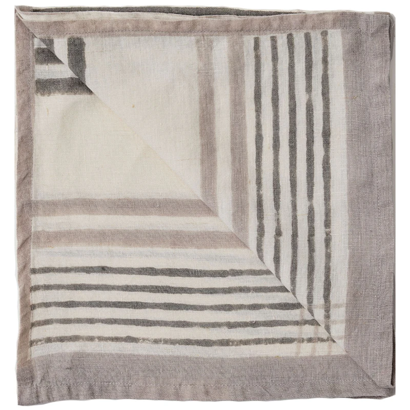 Ella Serviett 50x50 cm, Grey Checkered
