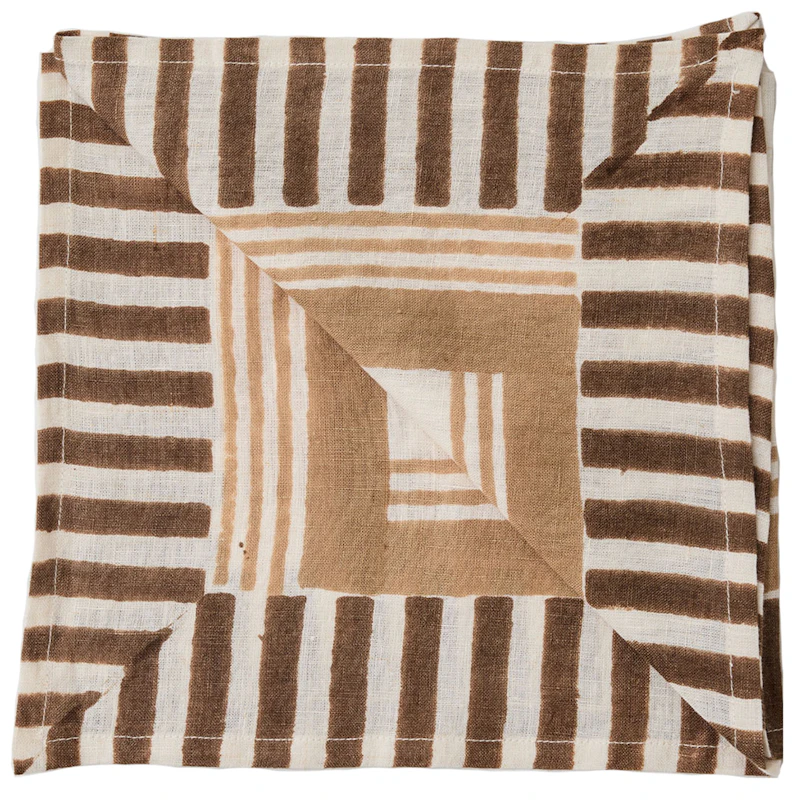Ella Serviett 50x50 cm, Hazelnut
