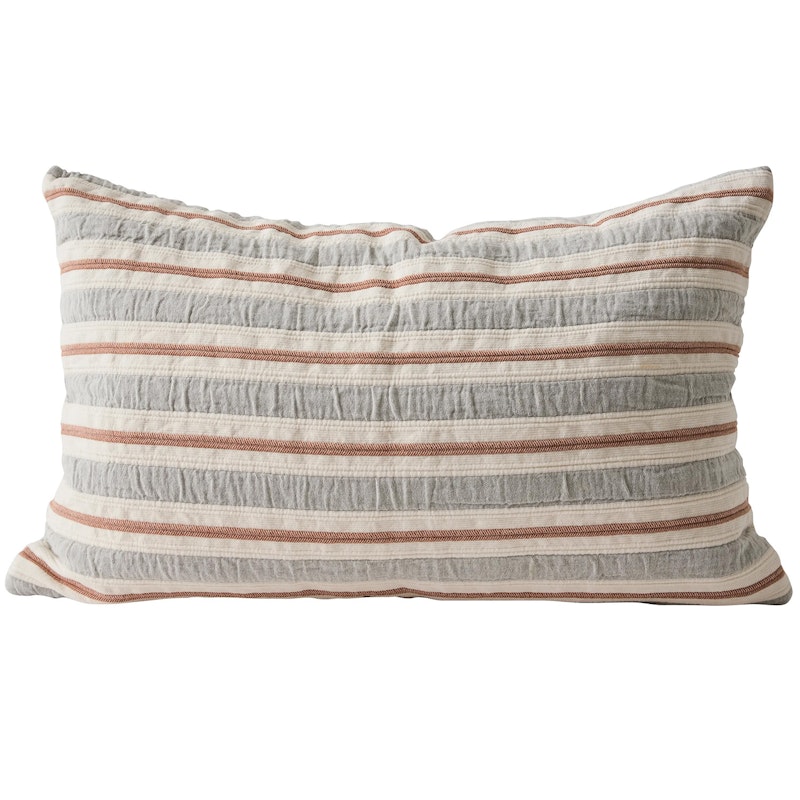 Melvin Cushion Cover 40x60 cm, Beige Stripe Putetrekk 1d2f8720-8e00-4452-B84e-C19acdfe6c2c cm Grå, Tan