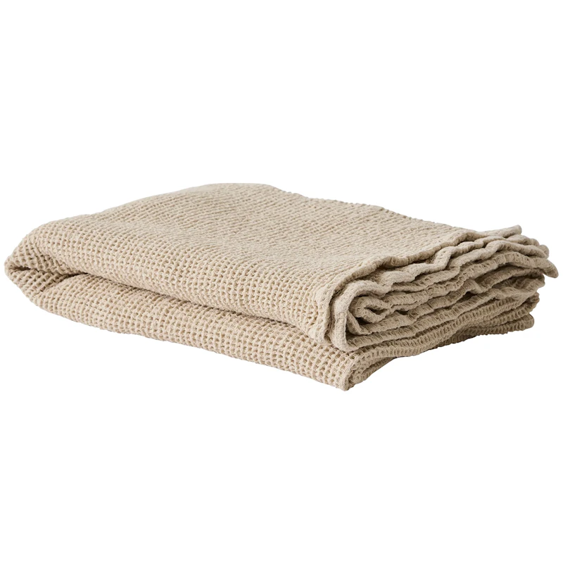 Nella waffle Håndkle 100x150 cm, Beige