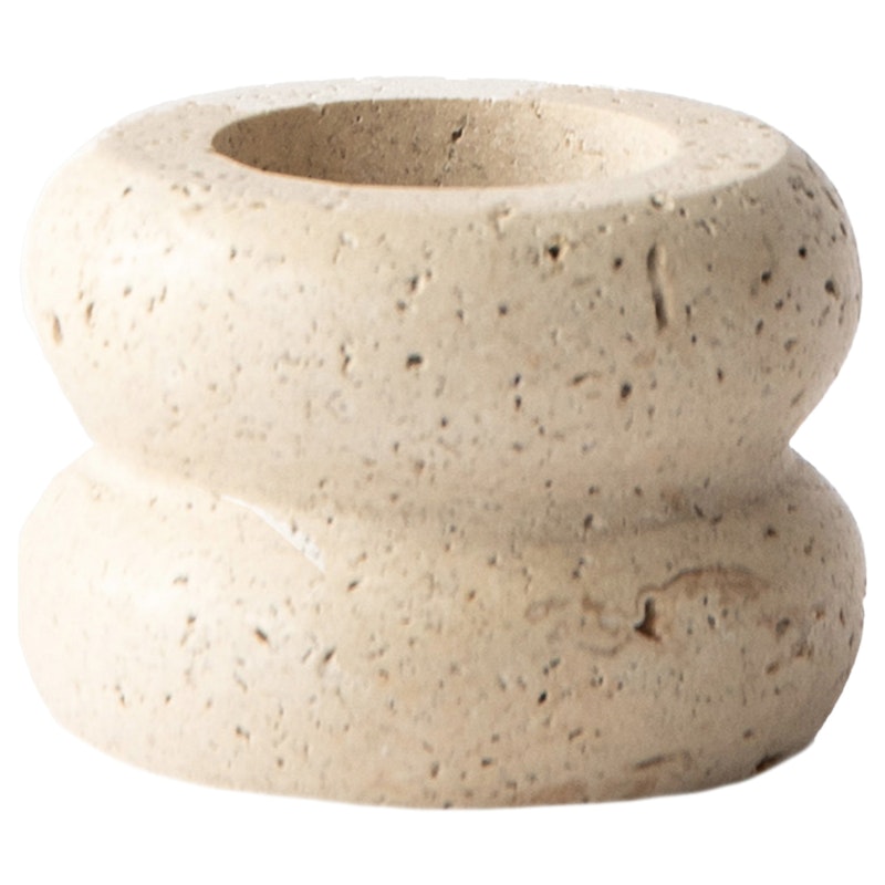 Travertine Lyslykte, 12 cm