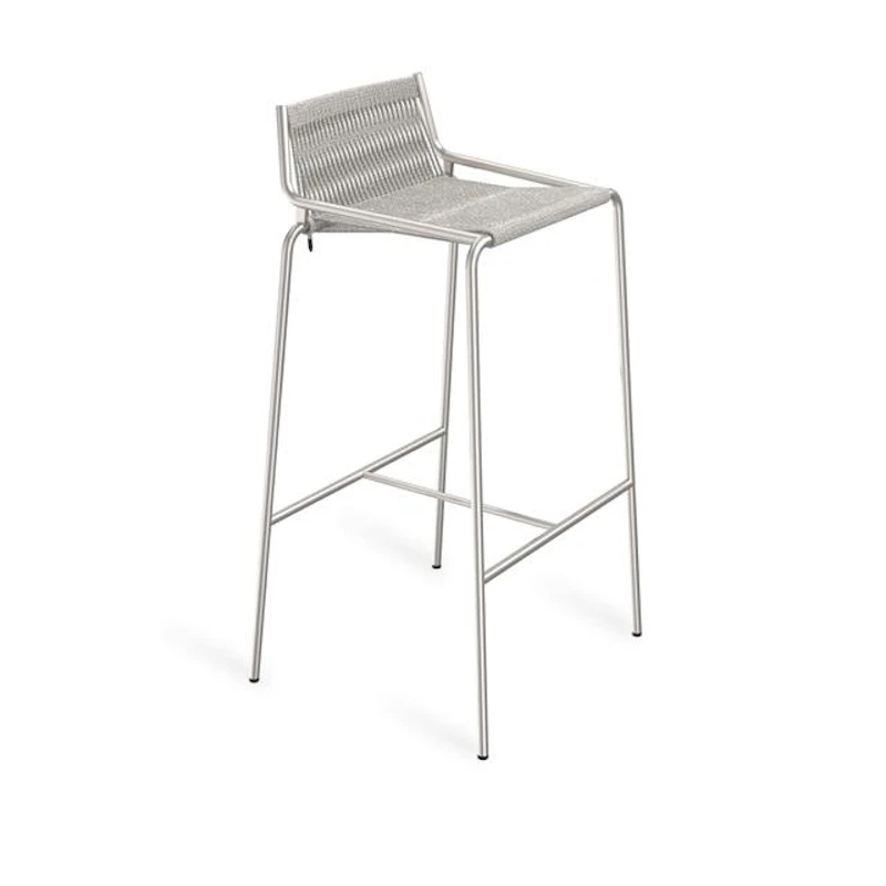 Noel Barkrakk Rustfritt stål/Grå ull H77 cm