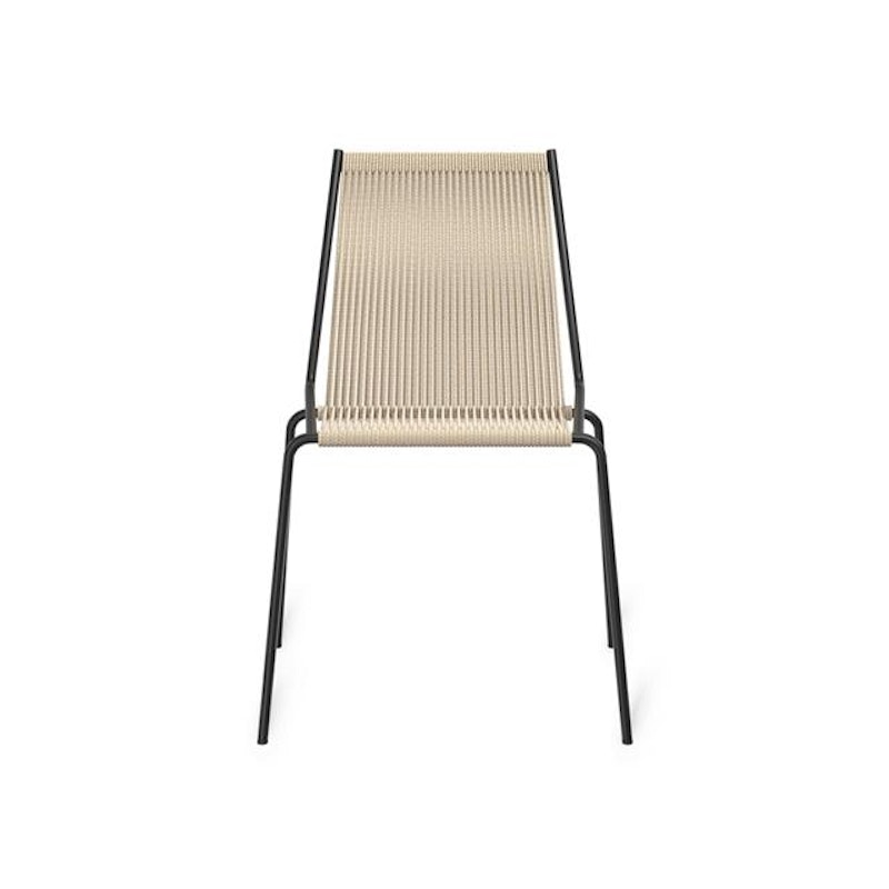 Noel Spisestol Sort stål/Lin