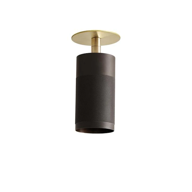 Patrone Innfelt taklampe Brunert/messing Box-Fit