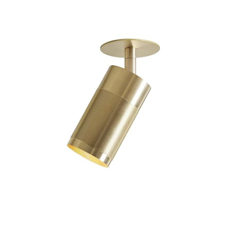 Patrone Innfelt taklampe Messing Box-Fit