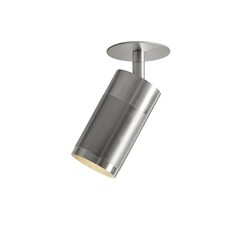 Patrone Innfelt taklampe Nikkelbelagt messing Box-Fit
