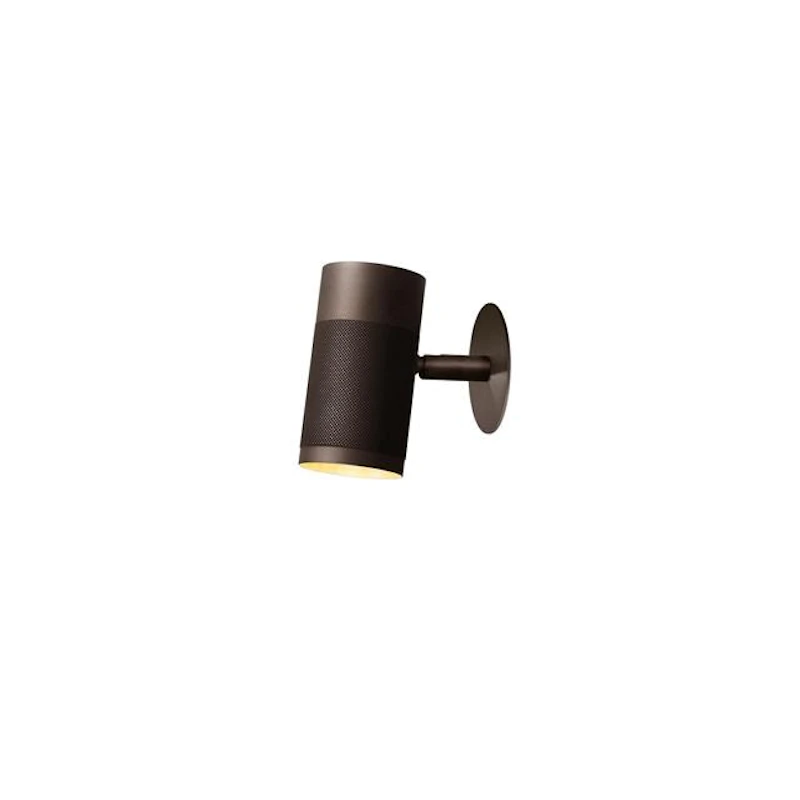 Patrone Innfelt Vegglampe Liten Brunert messing