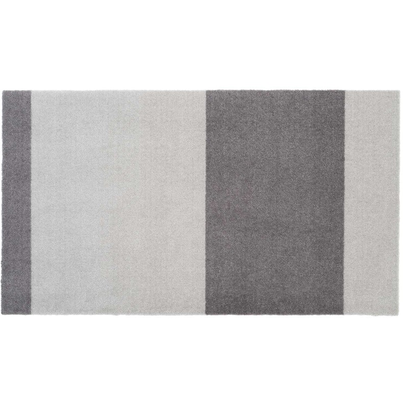 Stripes Teppe Steel Grey / Lysegrå, 67x120 cm