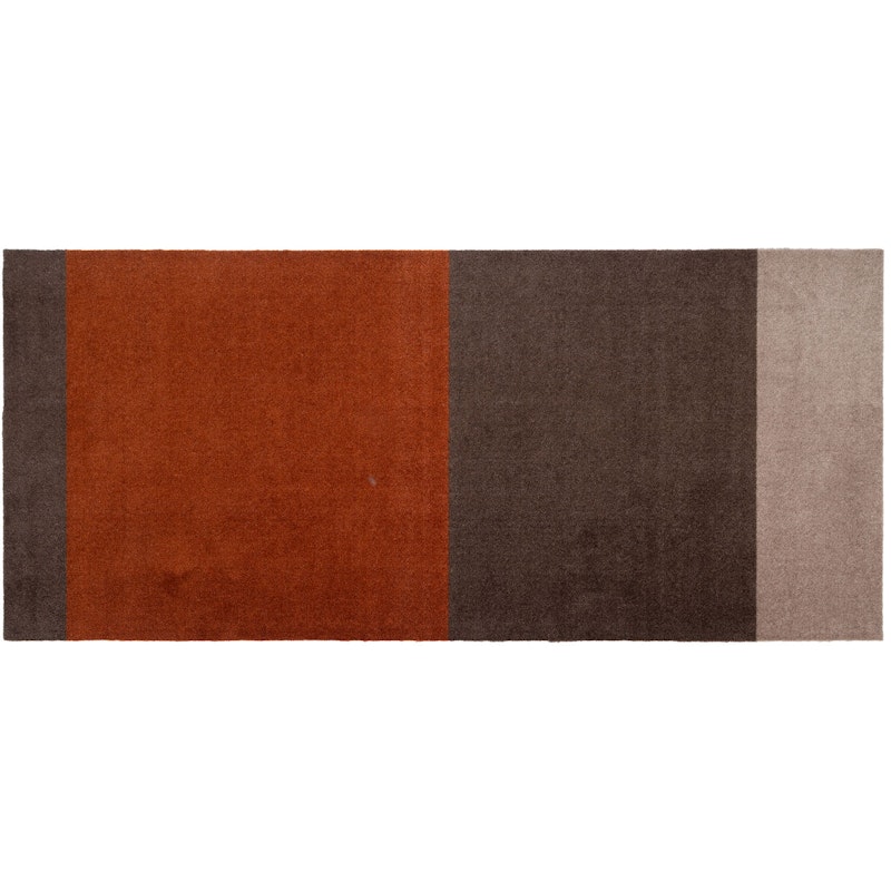 Stripes Teppe Sand/Terracotta, 90x200 cm