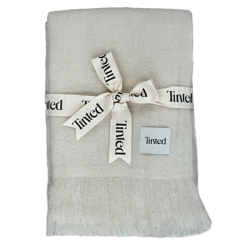 Fridh Pledd Mohair 130x170 cm, Off-white