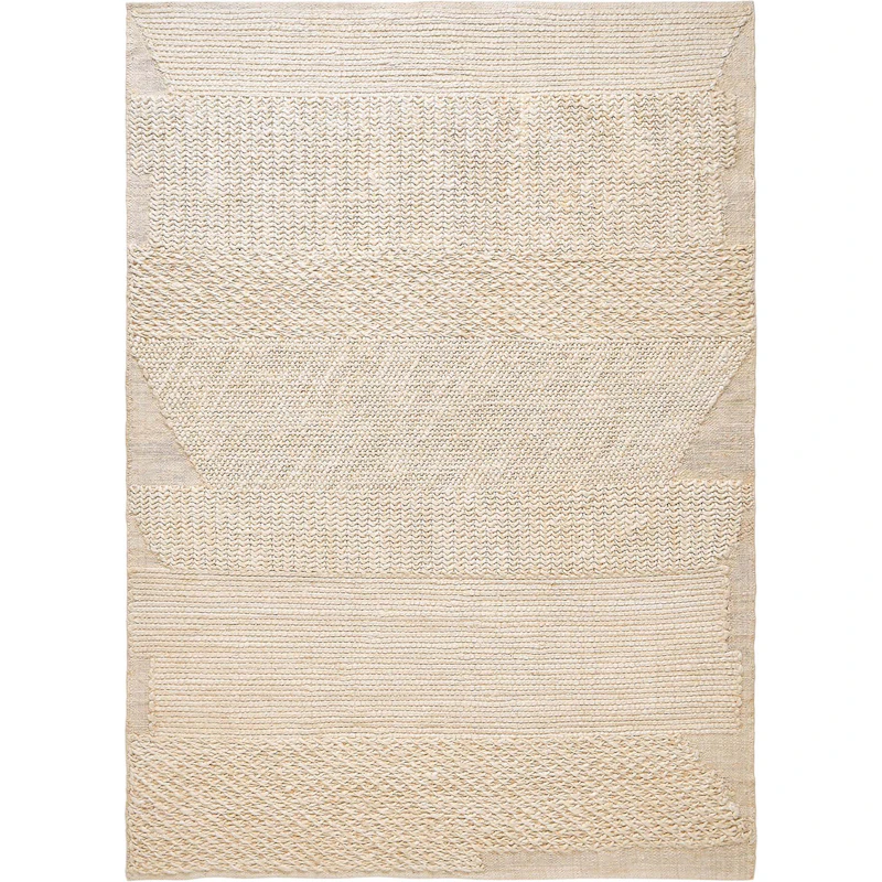 Knotty Teppe 200x300 cm, Hvit