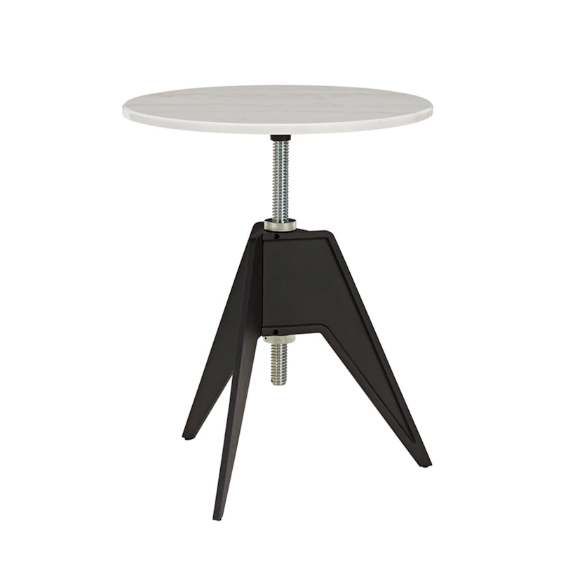 Screw kafébord Ø60 cm, Hvit