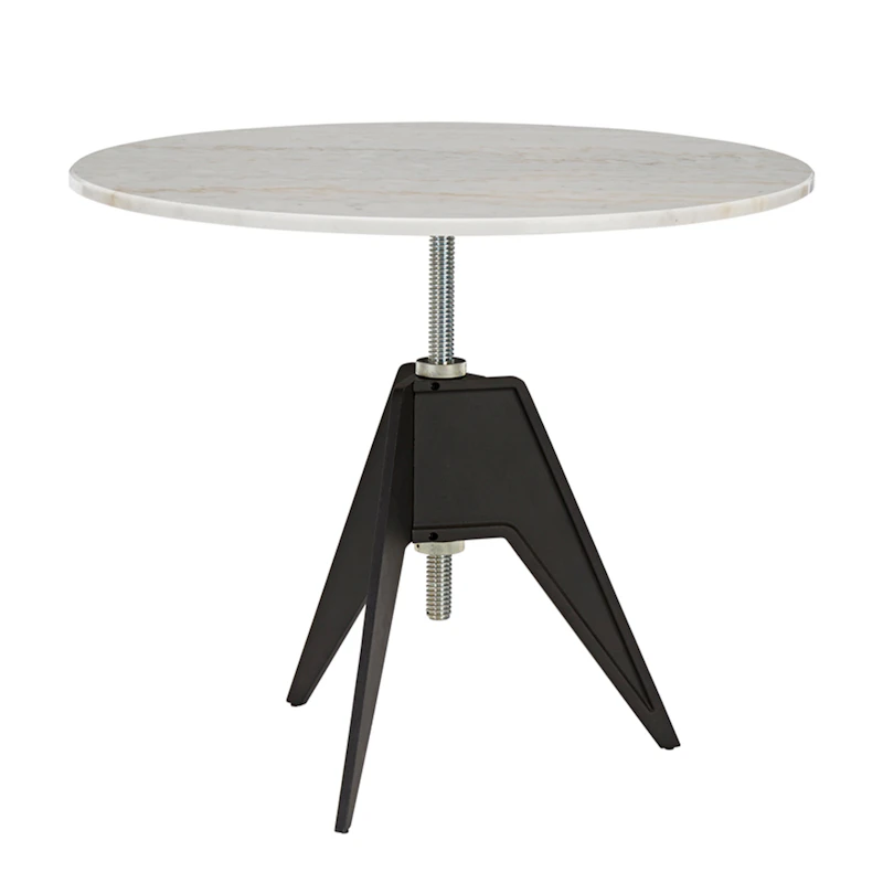 Screw kafébord Ø90 cm, Hvit