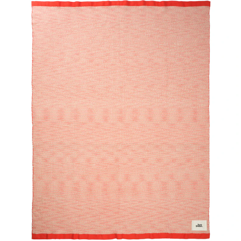 Thread Teppe 140x180 cm, Oransje / Hvit