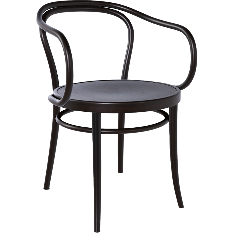 No 30 Stol Med Armlener, Coffee