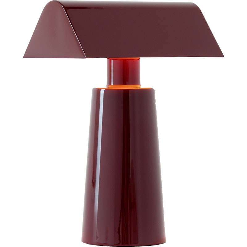 Caret MF1 Bordlampe Bærbar, Dark Burgundy