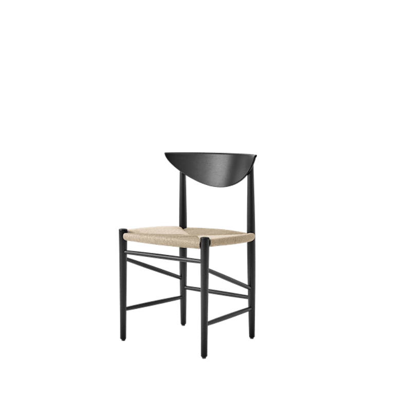 Drawn HM3 Spisestol Sort Eik