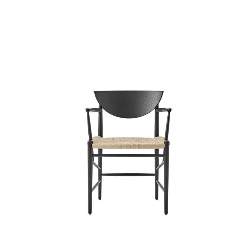 Drawn HM4 Spisestol Med Armlener Sort Eik