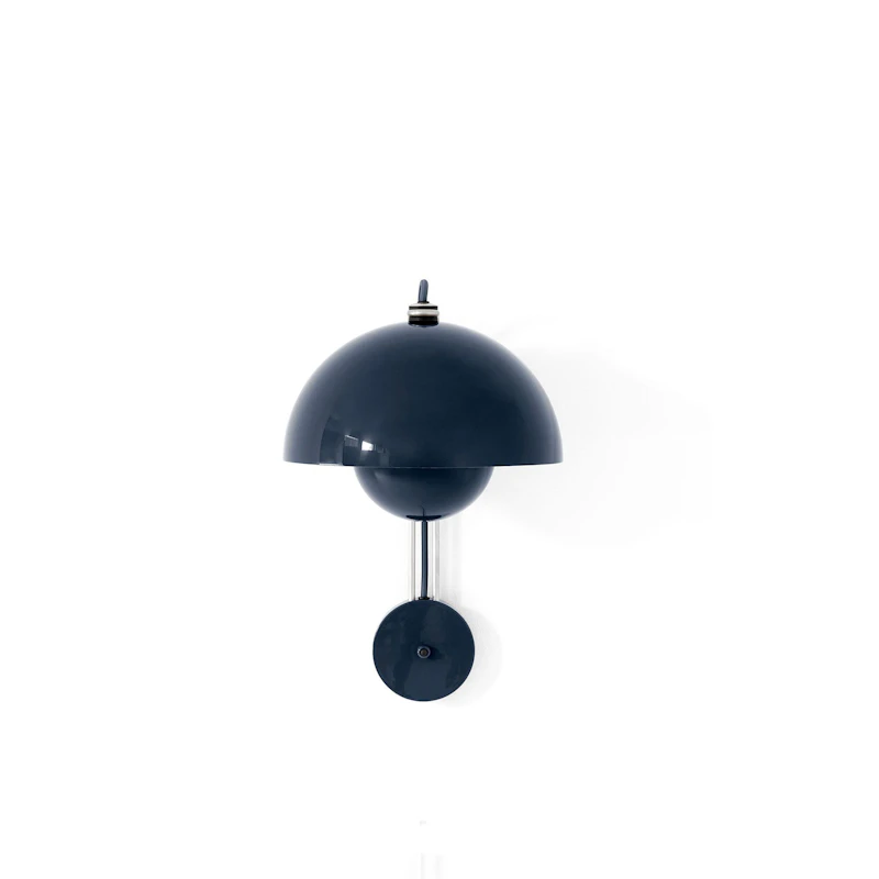 Flowerpot VP8 Vegglampe, Steel Blue