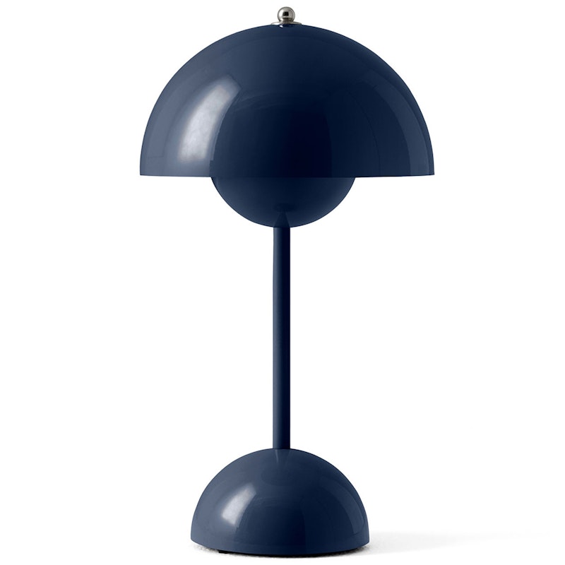 Flowerpot VP9 Bordlampe Bærbar, Steel Blue