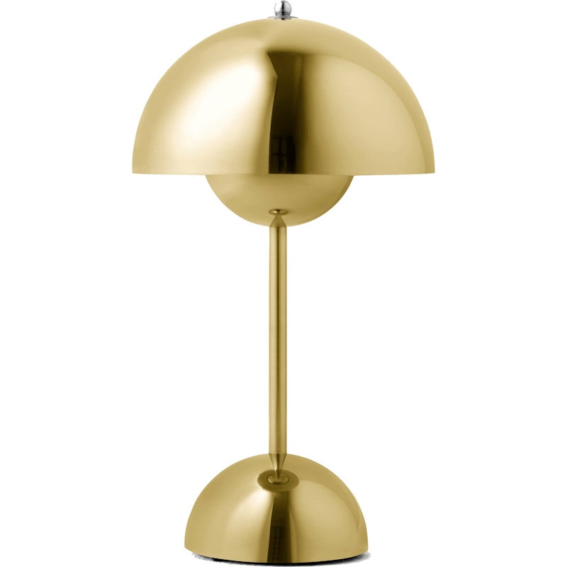Flowerpot VP9 Bordlampe Bærbar, Brass-Plated