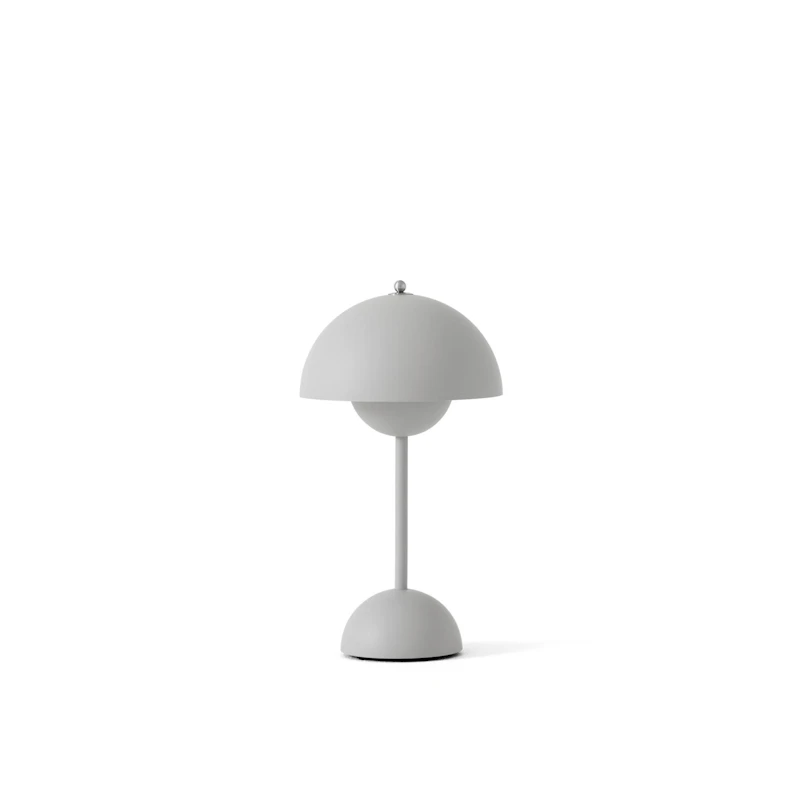 Flowerpot VP9 Bordlampe Bærbar, Matt Light Grey