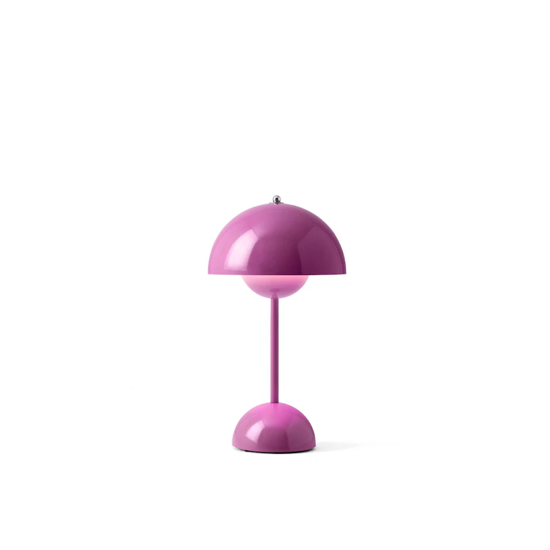 Flowerpot VP9 Bordlampe Bærbar, Tangy Pink