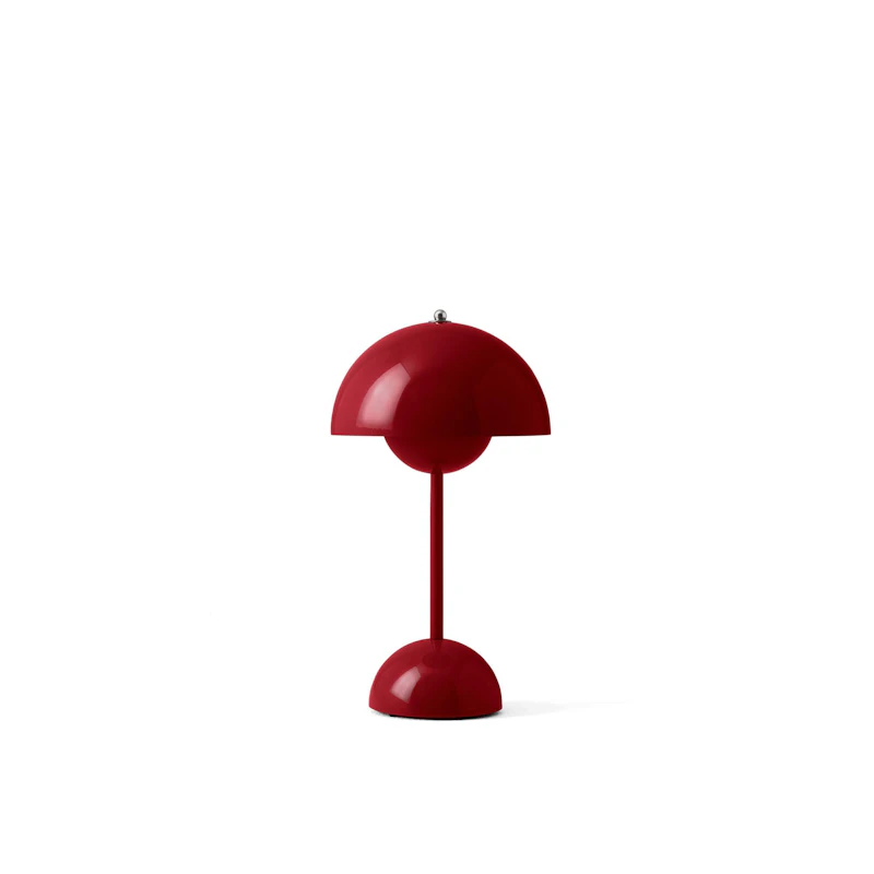 Flowerpot VP9 Bordlampe Bærbar, Vermilion Red