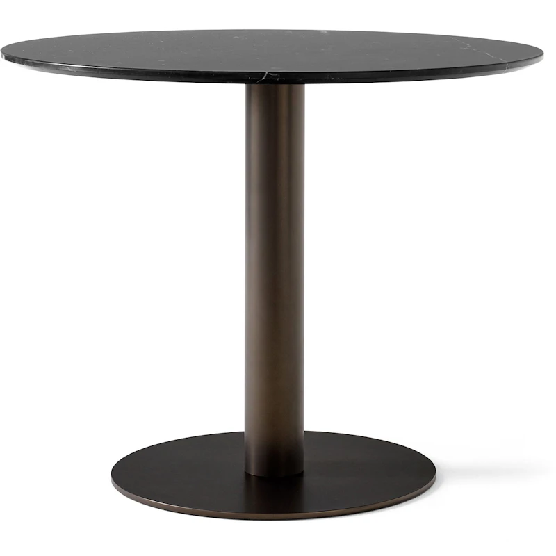 In Between SK11 Bord 90cm, Sort Marmor / Bronsert
