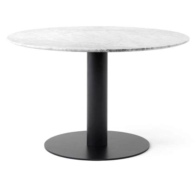 In Between SK12 Bord 120cm, Hvit Marmor / Sort
