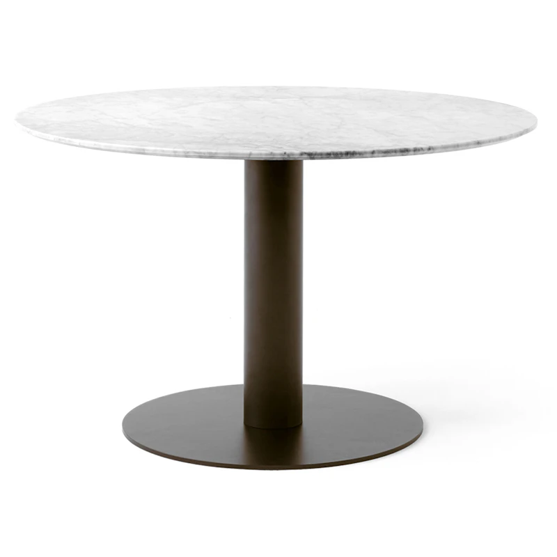 In Between SK12 Bord 120cm, Hvit Marmor / Bronsert