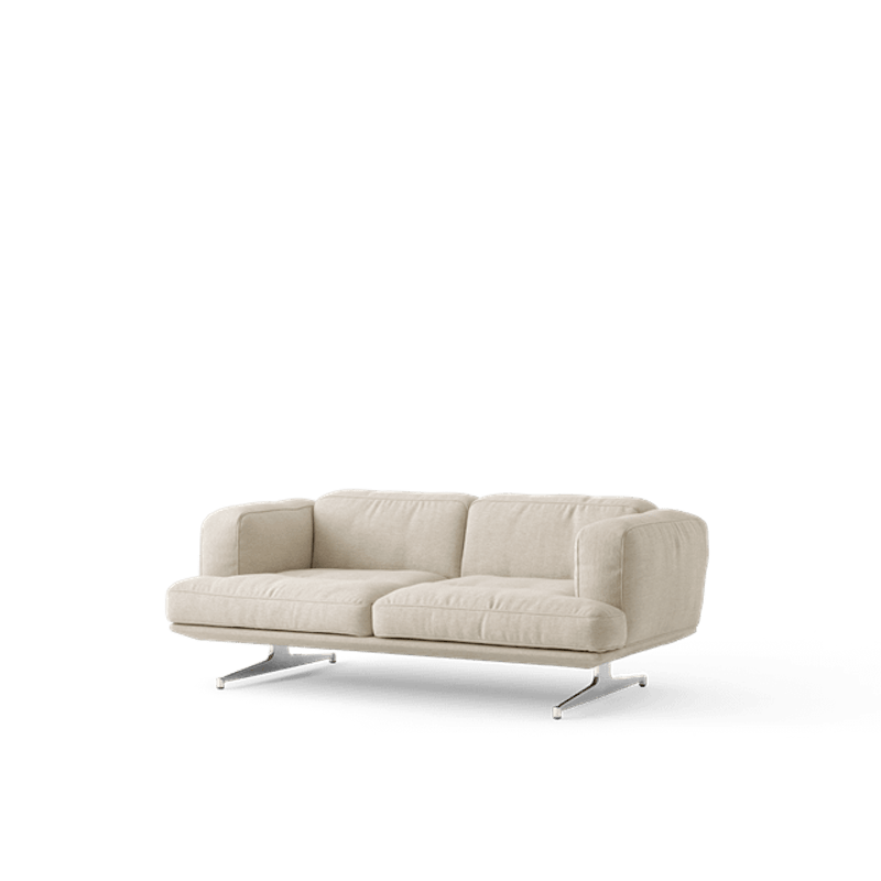 Inland AV22 2-Seters Sofa Clay 0011/Polert Aluminium