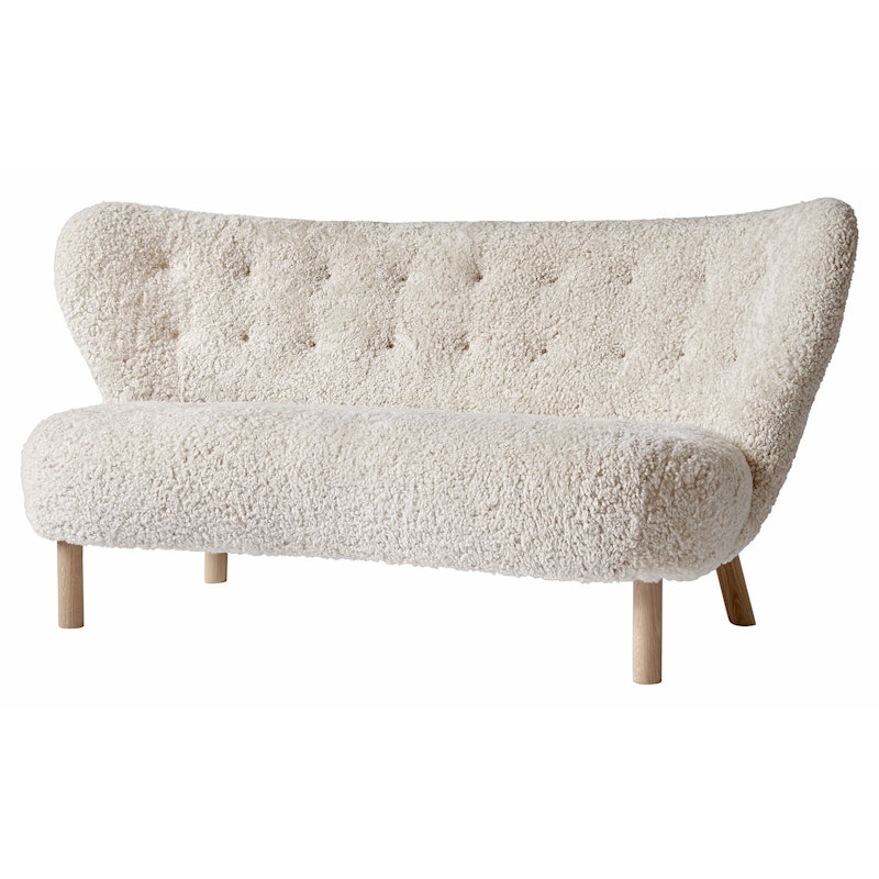 Little Petra Sofa Vb2, Hvitoljet Eik / Saueskinn Moonlight